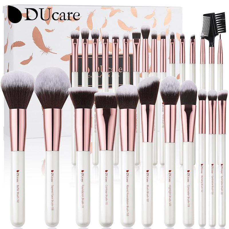 DUcare Black makeup brush Professional Makeup Eyeshadow Foundation Powder Soft Synthetic Hair Makeup Brushes brochas maquillaje