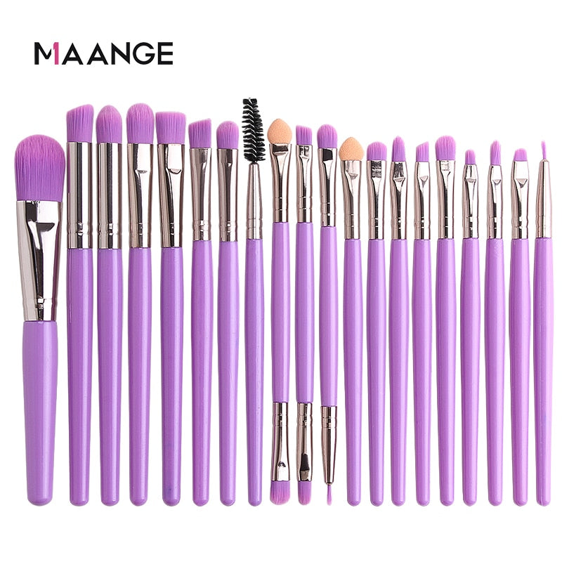 MAANGE 6/15 Pcs Makeup Brushes Tool Set Cosmetic Powder Eye Shadow Foundation Blush Blending Beauty Make Up Brush Maquiagem