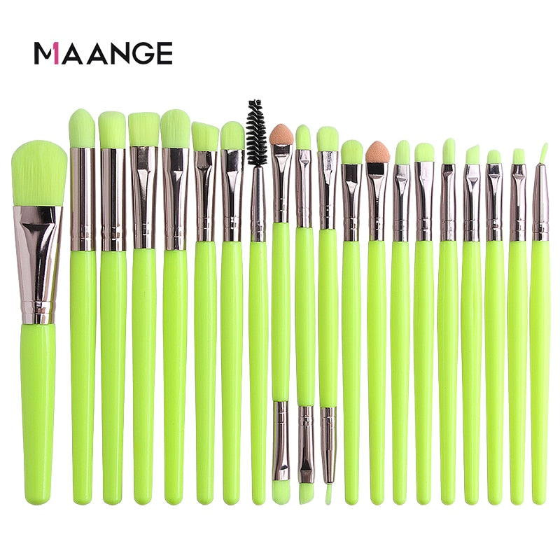 MAANGE 6/15 Pcs Makeup Brushes Tool Set Cosmetic Powder Eye Shadow Foundation Blush Blending Beauty Make Up Brush Maquiagem