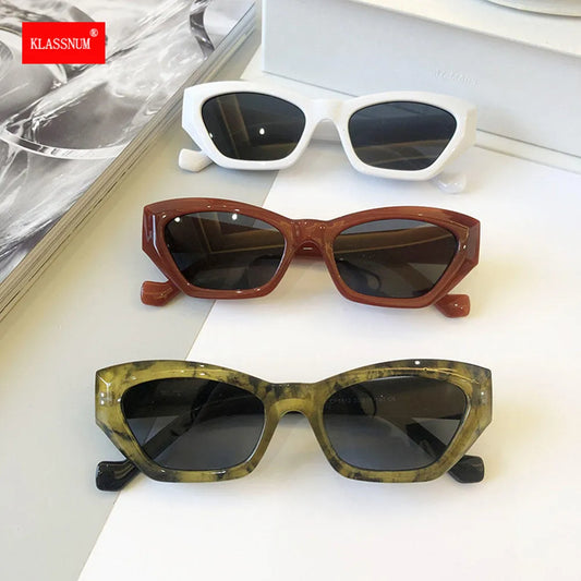 2023 Rectangle Small Frame Luxury Sunglasses Vintage Fashion Sun Glasses Shades Women Classic Designer Leopard Travel Glasses
