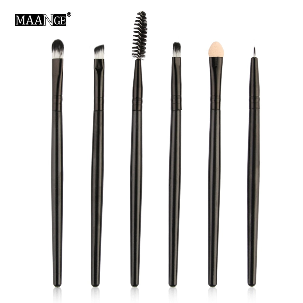 MAANGE 6/15 Pcs Makeup Brushes Tool Set Cosmetic Powder Eye Shadow Foundation Blush Blending Beauty Make Up Brush Maquiagem