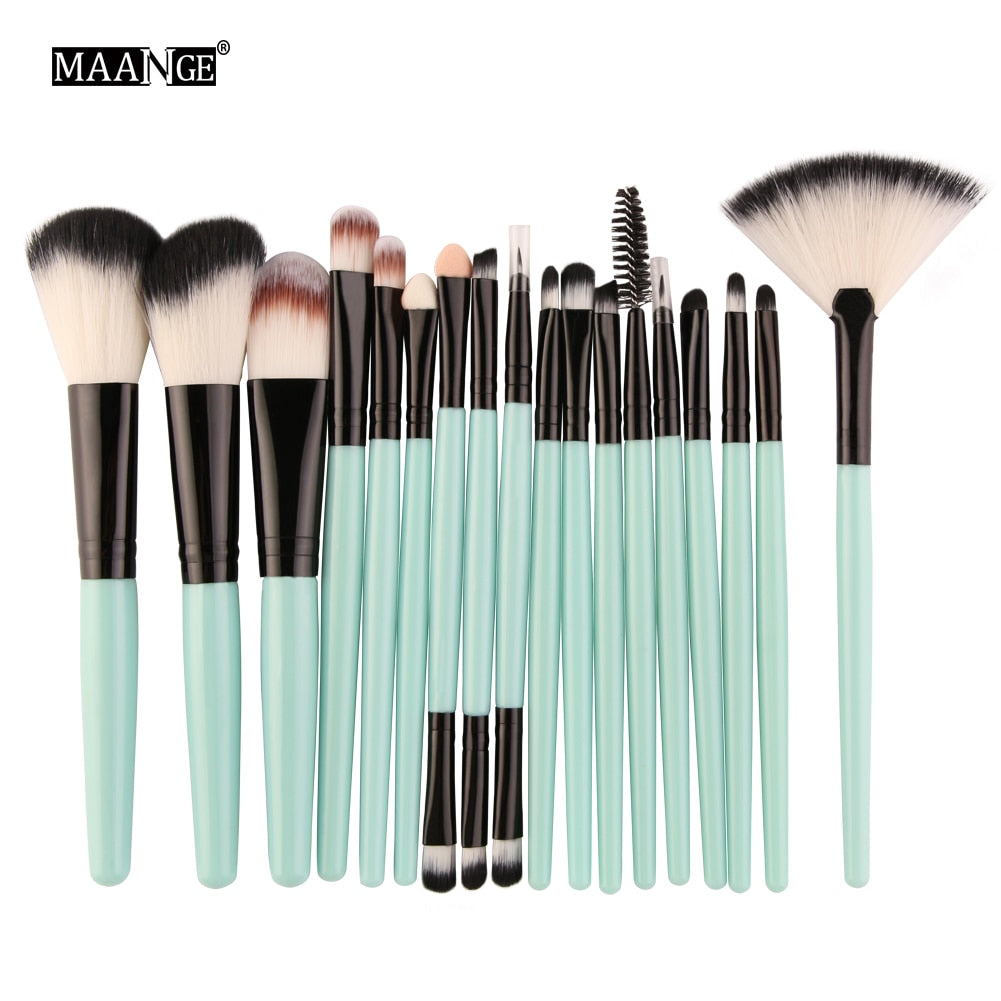 MAANGE 6/15 Pcs Makeup Brushes Tool Set Cosmetic Powder Eye Shadow Foundation Blush Blending Beauty Make Up Brush Maquiagem