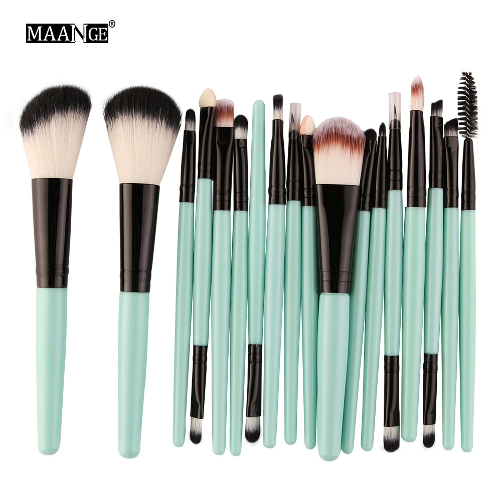 MAANGE 6/15 Pcs Makeup Brushes Tool Set Cosmetic Powder Eye Shadow Foundation Blush Blending Beauty Make Up Brush Maquiagem