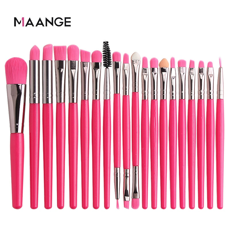 MAANGE 6/15 Pcs Makeup Brushes Tool Set Cosmetic Powder Eye Shadow Foundation Blush Blending Beauty Make Up Brush Maquiagem