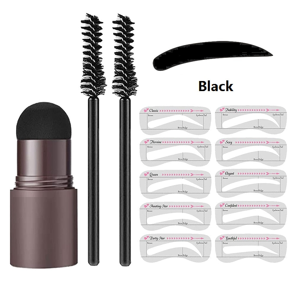 VIP Professional One Step Eyebrow Stamp Shaping Set Enhancer Waterproof Makeup Beauty Products For Women Eye Brow Templates