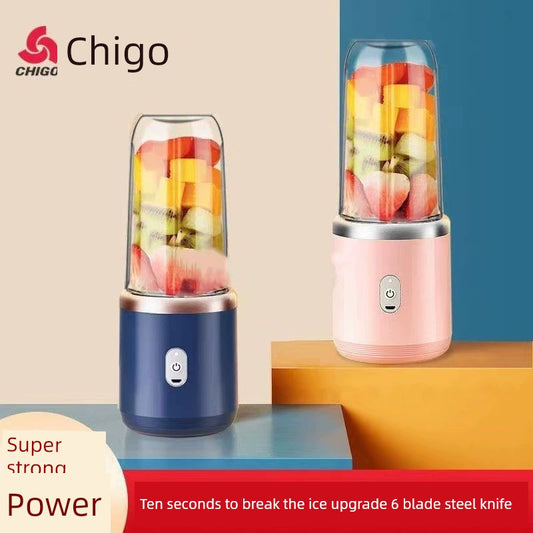 New Chigo Juicer Portable Multifunctional Mini Juice Juicer Small Household Shake Cup Rechargeable